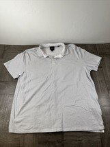 Armani Exchange Shirt Mens XL White Short Sleeve Polo - $13.88