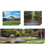 3 Prints Augusta National Redbud Hole 16 Magnolia Lane Masters Clubhou G... - $110.97 CAD+