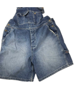 Vintage 90s Denim Shortalls Coverall Painter Overalls Shorts Limited Jea... - £42.81 GBP