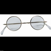 Forum Novelties Cosplay Steampunk Round Eye Glasses Wire Frame Granny Hi... - £4.60 GBP