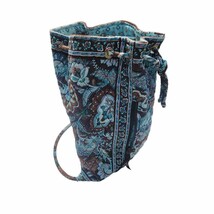 Java Blue Backpack Vera Bradley Drawstring Backpack Knitting Cinch Bag R... - $30.40