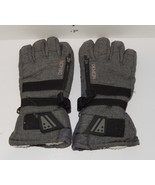 Men&#39;s Demon Bolt Black and Gray Snow Gloves Winter Ski Snowboarding Size L - $270.31 MXN
