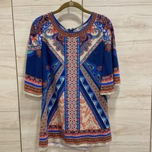 FLYING TOMATO WOMEN&#39;S BOHO 3/4 SLEEVE BLOUSE SHIRT SIZE S (w12) - $13.10