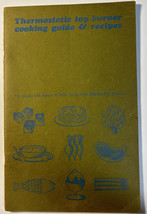 Thermostatic Top Burner Stove Guide &amp; Recipes by Harper-Wyman Company 1965 - £7.11 GBP