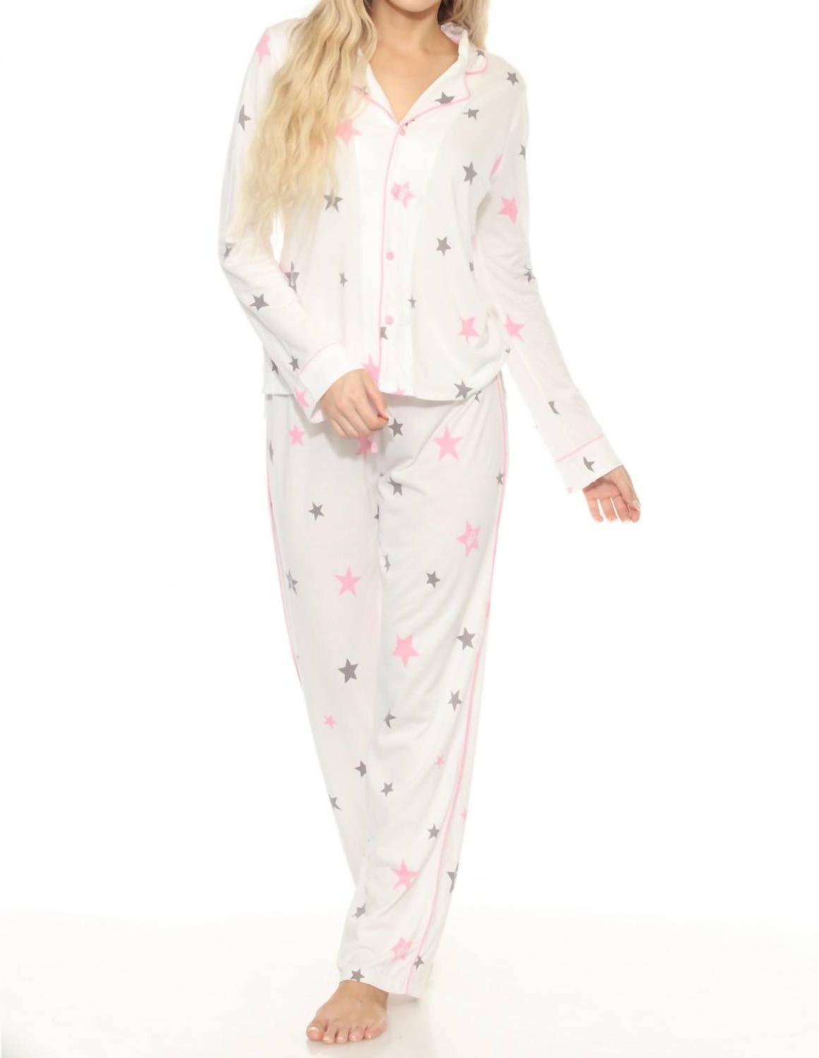Pj Salvage Women&#39;s Ivory Barbie Pajama Set Size S - $77.22