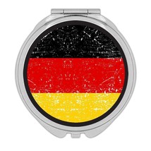 Germany : Gift Compact Mirror Flag Retro Artistic German Expat Country - $12.99