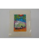 HOLLY KITAURA FINE ART PRINT VOLKSWAGON BUS 8X10 MATTED 8X5.5 SIGNED PIC... - $19.99