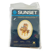 Sunset Counted Cross Stitch Little Bear and Bear Kit 957 - £9.85 GBP