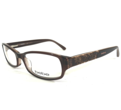 Bebe Brille Rahmen BB5063 HUGS 210 TOPAZ Brown Blumenmuster 52-16-135 - $64.89