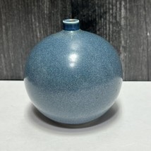 HAKUSAN Bud Weed Vase Gray Smooth Glaze Porcelain Japan Small  Ball 3” Tall - £26.48 GBP