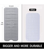 Washable Large Non Slip Bathtub Mat for Bathroom Non Slip &amp; Drain Holes NEW - $366.03 MXN