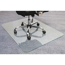 Floortex FLR123648EG 36 x 48 in. Glaciermat Glass Chair Mat - £201.42 GBP