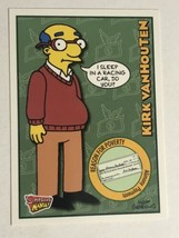 The Simpsons Trading Card 2001 Inkworks #20 Kirk Van Houton - £1.56 GBP