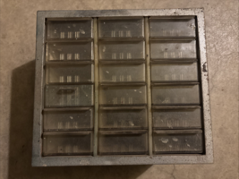 Vintage Akro-Mills Small Parts Organizer Metal 18.      10x9x6 - $108.90