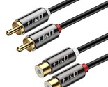 J&amp;D 2 RCA Extension Cable, RCA Cable, Gold Plated Copper Shell Heavy Dut... - $15.19