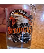 Harley Davidson Sturgis Black Hills Annual Rally 2014 Shot Glass Bikers - $7.25