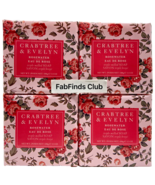4x Crabtree &amp; Evelyn Rosewater Bar Soap Triple Milled - $327.75 MXN