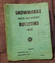 Vintage 1970 Yamaha Snowmobile Parts and Service Bulletins Manual - £12.15 GBP
