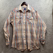 VTG Panhandle Slim Pearl Snap Shirt size 16 1/2 34 - £8.49 GBP