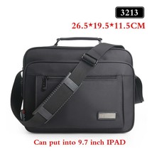 Waterproof Black Men Briefcase High Quality Brand Shoulder Bags For Women Messen - £69.86 GBP