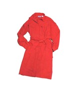 QPS Coral Belted Shirt Dress with Pockets – Size 14 Classic - $146.39 MXN