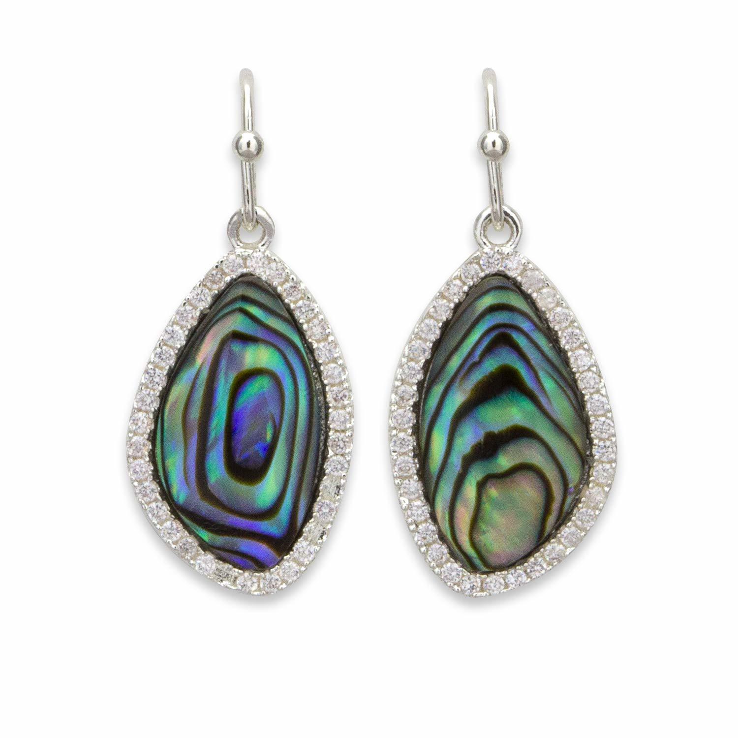 Pavé Abalone Earrings - $14.99