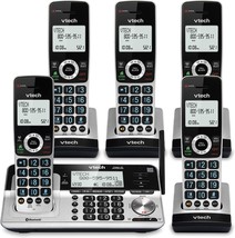 Vtech Vs113-5 Extended Range 5 Handset Cordless Phone For Home, Black And - £177.69 GBP
