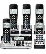 Vtech Vs113-5 Extended Range 5 Handset Cordless Phone For Home, Black And - £175.47 GBP