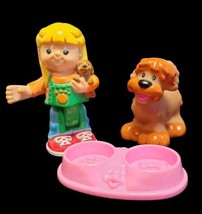 Fisher Price Little People Shopkeeper Susan and Her Sheepdog 2008 Posable - $15.51