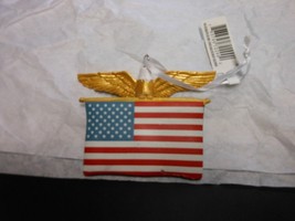 Hallmark &quot;American Flag &amp; Bald Eagle&quot; 2022 NEW Ornament - $402.05 MXN