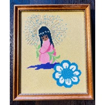 Ted De Grazia Sunset Designs Native Angel With Flower Framed - £19.75 GBP