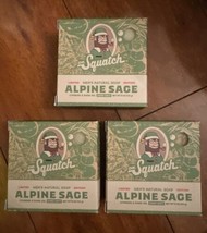 Dr Squatch Soap Alpine Sage Men&#39;s Fresh 100% Natural Handmade 5 OZ Pack of 3 - £21.75 GBP