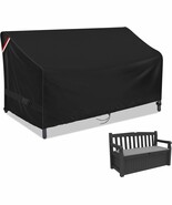 Storage Bench Deck Box Cover, Waterproof Outdoor Loveseat, 56&quot;L X 25&quot;W X... - $832.67 MXN