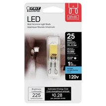 Bi-Pin LED Bulb 2.15&quot; G9 2.3W 225L 5000K Daylight - FEIT ELECTRIC BP25G9... - $0.99
