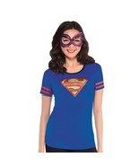 Adult Women&#39;s Superman Supergirl T-Shirt Size XL Halloween Costume Suppl... - €6,87 EUR