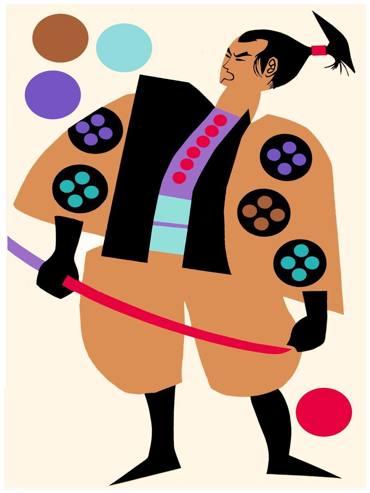 1980 Japanese animated character looks at balls quality 18x24 Poster.Decorative  - £22.05 GBP