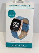 Fitbit Versa Premium Leather Band(Light Blue) - £7.75 GBP