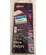 New Avery Laser and Inkjet 2-1/4&quot; x 3-1/2&quot; Pin Name Badges (24pk) - 74652 - $71.57 MXN