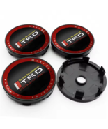 4x TRD Alloy Wheel Hub Centre Cap Set Center Caps Carbon Fiber 60mm - $35.99