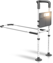 Agrish Bed Rails for Elderly Adults Safety - with Motion Light &amp; Storage... - $109.98