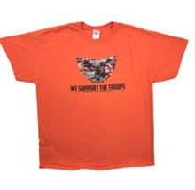 Phantoms Hockey T-shirt Size XL Orange We Support Troops Lehigh Valley Camo Logo - £11.19 GBP