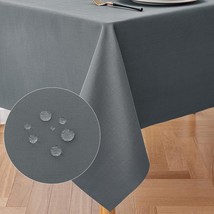 Rectangular Tablecloth 60x84 inch 210GSM Polyester Table Cloth Water Resistant S - £31.13 GBP