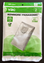Kenmore/Panasonic 2 Vacuum Cleaner Bags C/Q 5055 C-5 Allergen AA10007 - $7.06