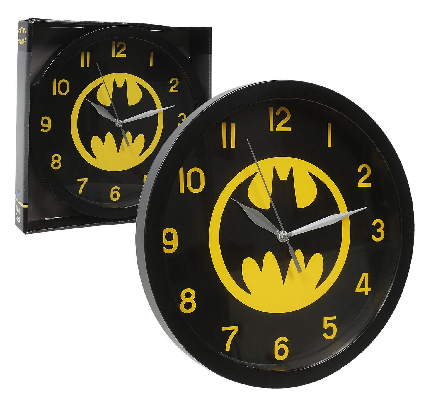 DC Comics Batman Superhero Analog Wall Clock 9 3/4 inches and 1 JUMBO Pen
