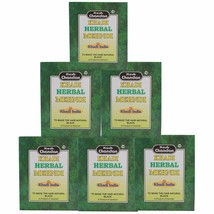 Khadi India Bharat Kesh Chandan Black Herbal Mehendi Henna Powder -Set of 6 - £25.63 GBP