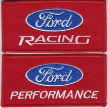 FORD RACING &amp; PERFORMANCE RED SEW/IRON PATCH TORINO SHELBY COBRA MUSTANG... - £10.37 GBP