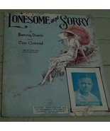 Lonesome and Sorry, Benny Davis, Con Conrad, 1926 OLD SHEET MUSIC - $8.07 CAD