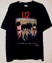 U2 T Shirt The Best Of 1990 2000 Vintage Embroidered Rock & Death Size X-Large - £313.24 GBP