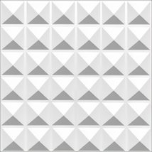 Dundee Deco 3D Wall Panels - Modern Shapes Paintable White PVC Wall Paneling for - £6.17 GBP+