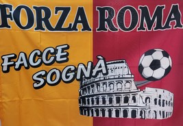 Bandiera Roma Facce Sogna - Rome Flag Forza Roma - £35.17 GBP
